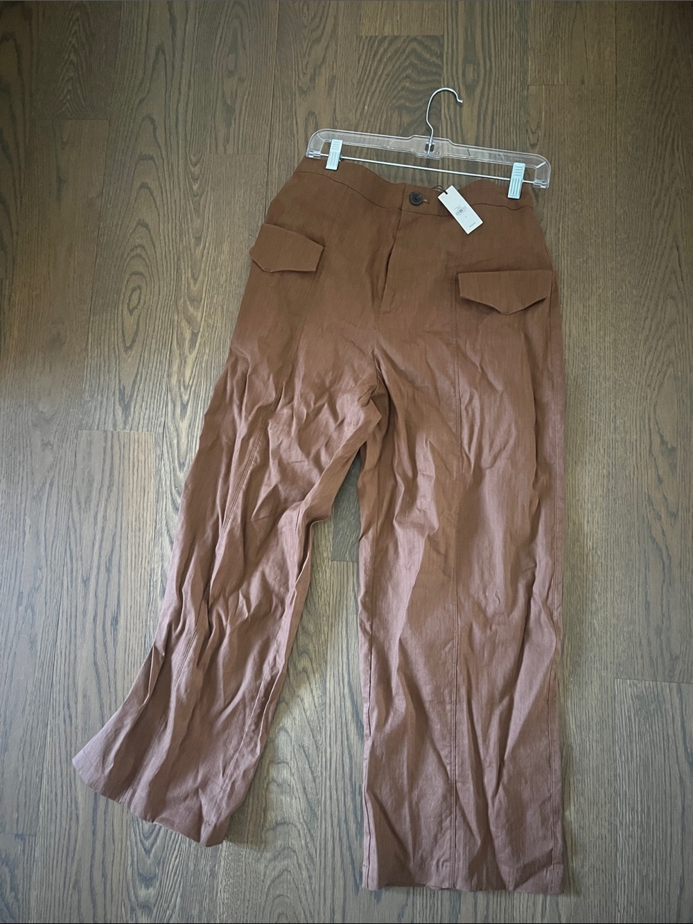 Banana Republic Wide-Leg Trousers in Rust